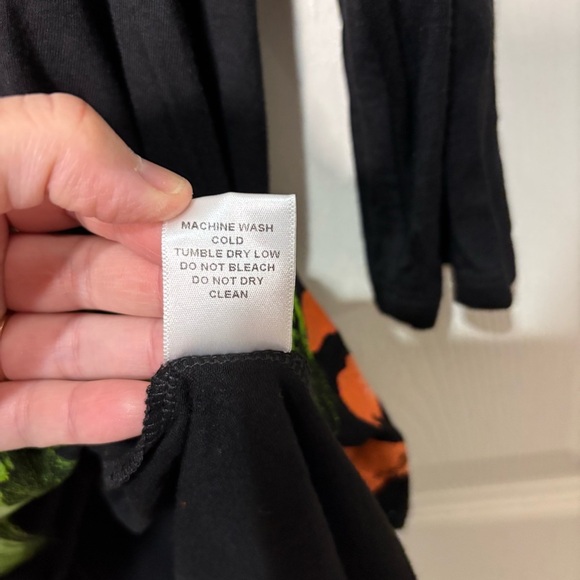 RAFFI Top Large Womens Watercolor Handpainted Lagenlook Art to Wear Hummingbird - Picture 9 of 9